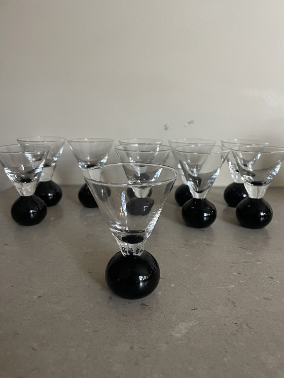 Image 1 of 10x art deco shotglazen borrelglazen