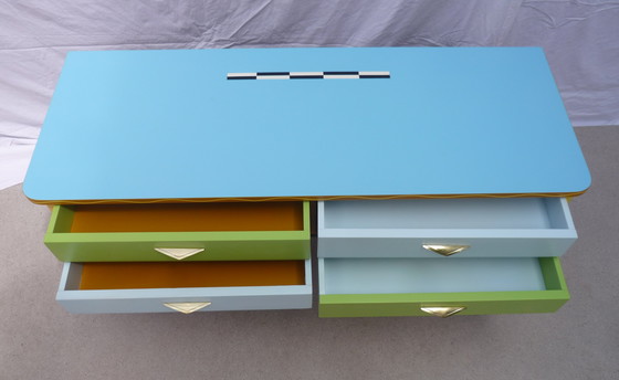Image 1 of Commode basse  4 tiroirs
