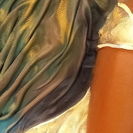 Image 1 of Embossed leather painting