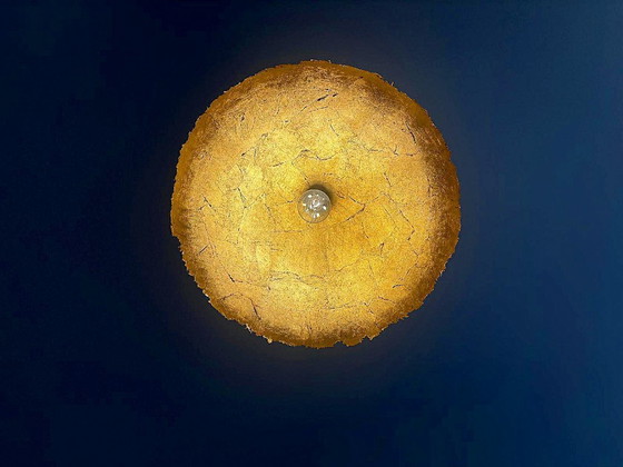 PostKrisi 49 Catellani & Smith Pendant Lamp, Ø 60 cm, gold leaf (2 available), Fiberglass, White (photo 4 of 7)