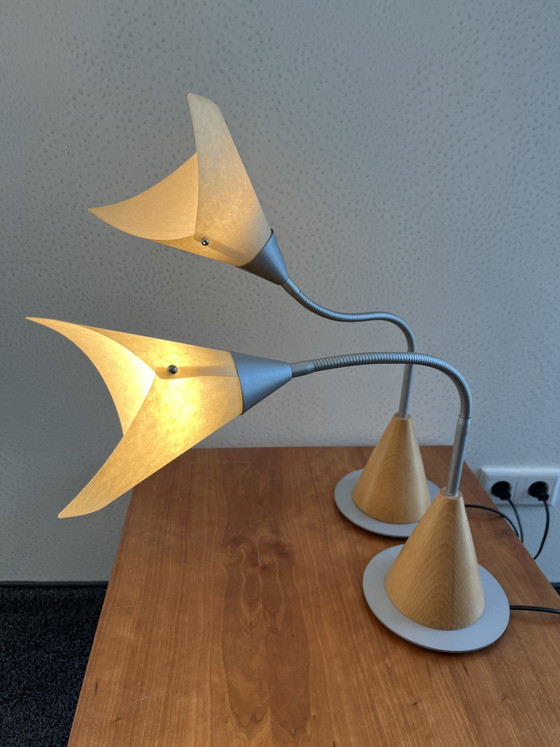 2 Lampes Massives – Lampes de lecture, Wood, Metal (photo 5 of 5)