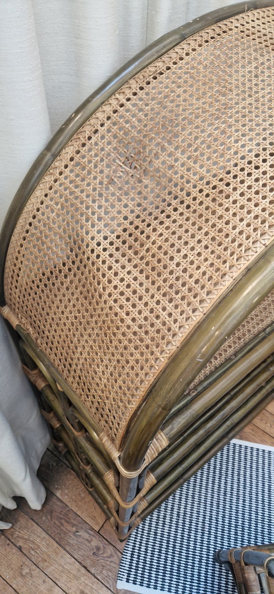 Image 1 of Mobili vintage in rattan per soggiorno