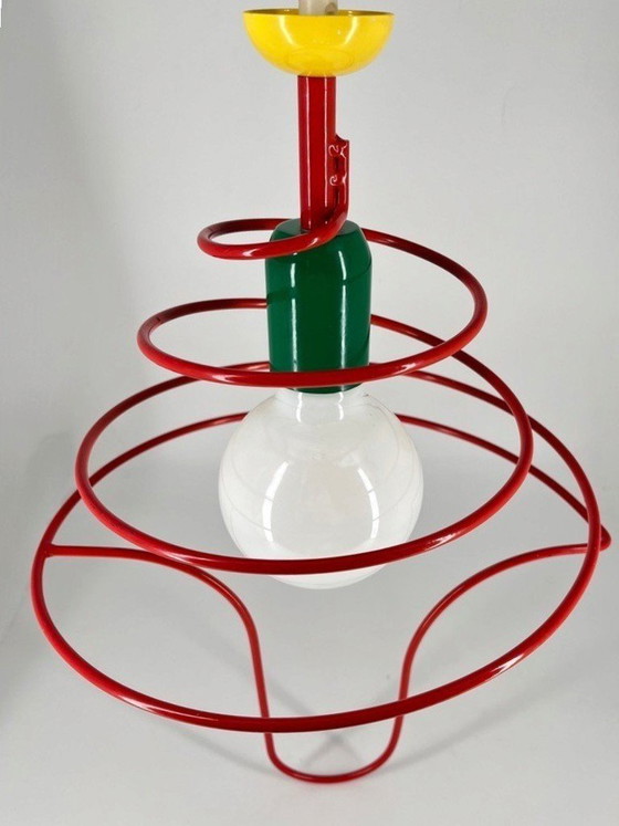 Lampada a Sospensione Vintage ESTO Austria – Design Memphis / Postmoderno anni '80 – Plafoniere, Metallo (photo 2 of 8)