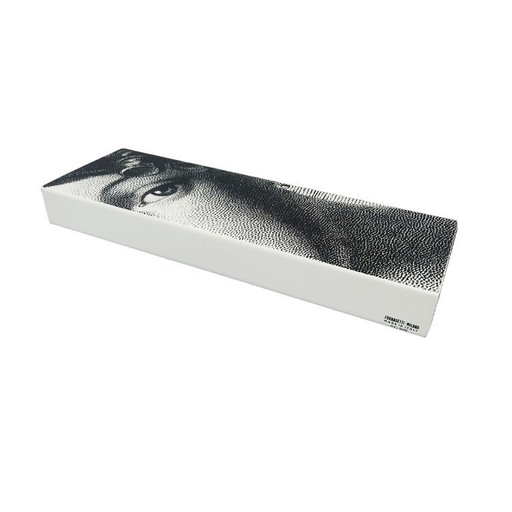 2000s Astonishing Black and White Fornasetti Box signed Fornasetti. Made in Italy