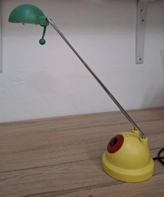 Image 1 of Memphis style telescopic desk lamp.