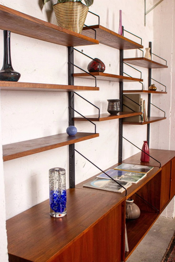 Poul Cadovius Shelving System Cado Royal Vintage Teak 60s – Shelving unit, Wood, Metal, Scandinavian (photo 14 of 18)