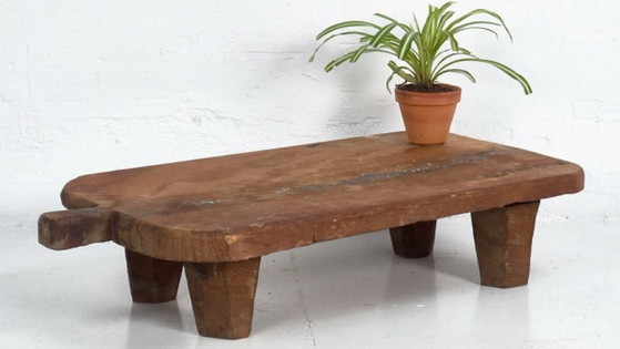Mesa de centro antigua de madera maciza (c.1900) #10 – Mesas de centro, Wood, Metal, Rustic (photo 3 of 9)