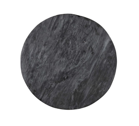 Image 1 of Bijzettafel marmer zwart d60