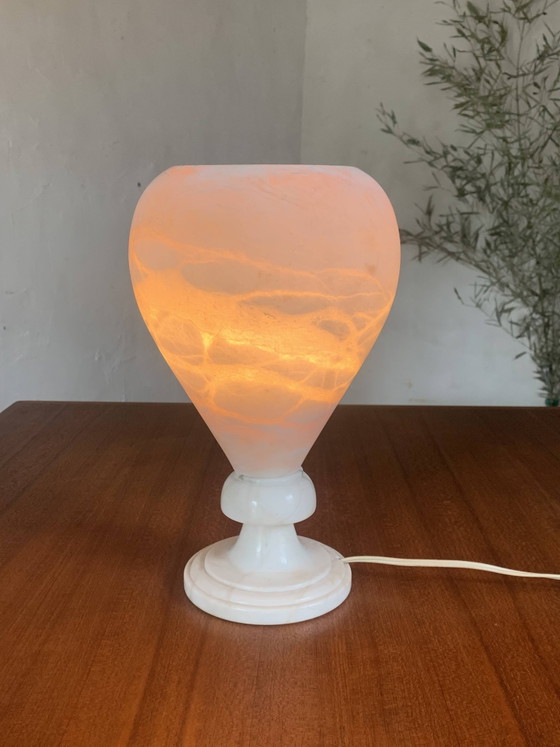 Image 1 of Vintage alabaster table lamp