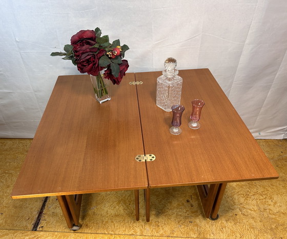 Image 1 of Retro vintage mid-century teakhouten salontafel, jaren 1960. Tristor Deens ontwerp