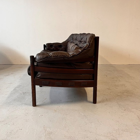 Image 1 of Sofá de cuero de Sven Ellekaer para Coja, años 70