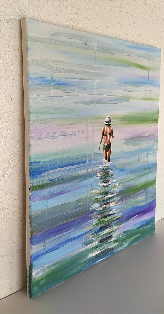 Della CAMILLERI - Water 2 - Artist's Painting – Paintings & Drawings, Canvas (photo 3 of 9)