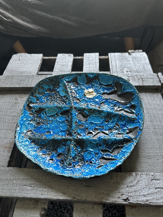 Image 1 of Assiette apéritive Émaux des Glaciers 