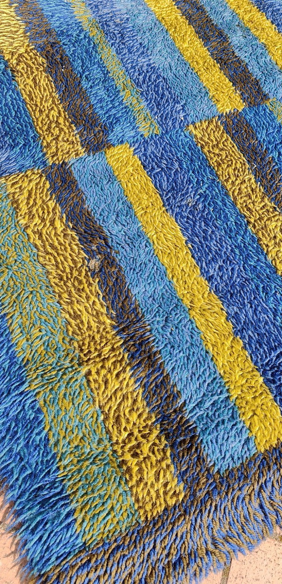 Image 1 of schwedischer Teppich, zugeschrieben von Rya, 70er Jahre