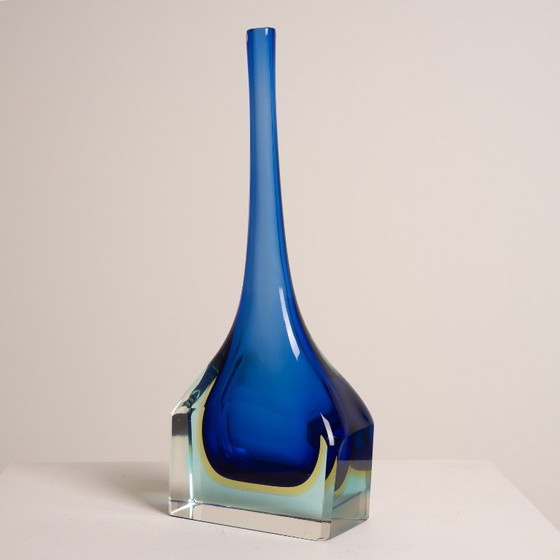 Image 1 of Italian Sommerso Art Glass Vase