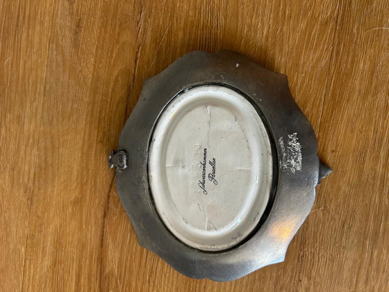 Image 1 of 3 pewter porcelain wall signs Schwarzenhammer