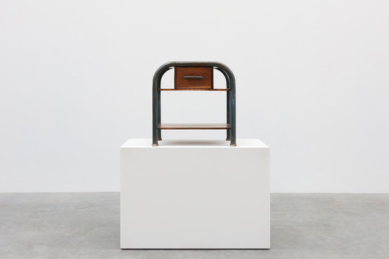 Image 1 of Tavolino o comodino industriale in stile Bauhaus, Belgio 1910 ca.