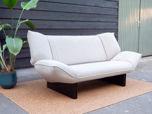 Leolux Tango | Sofá de diseño de 2 plazas | Lana gris y beige