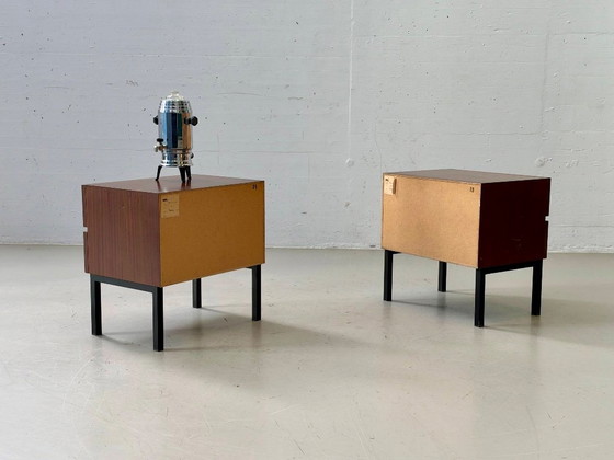 2 MSL Thalia Nightstands - Sapelli, 1970s, Mid-Century – Wood (photo 11 of 15)