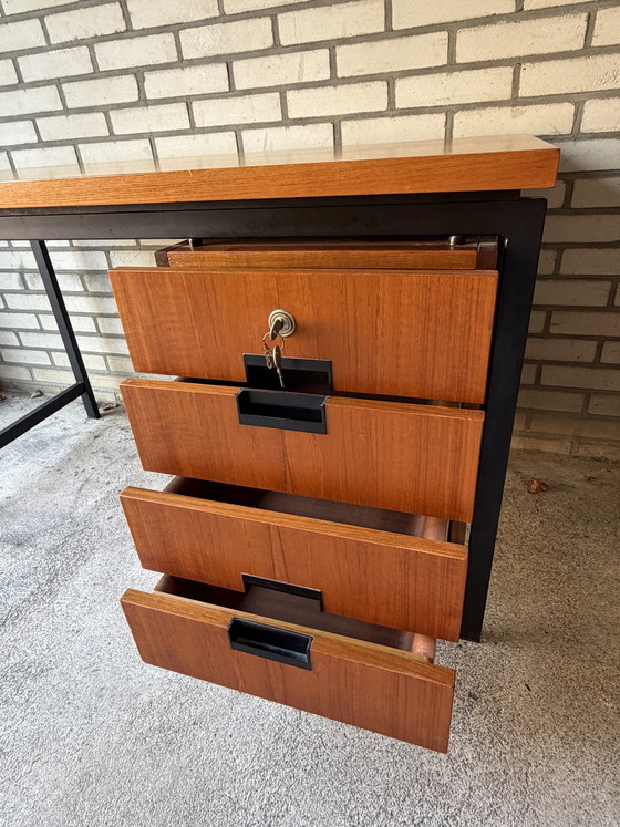 Image 1 of Vintage Dutch design desk Cees Braakman Pastoe Japanese series