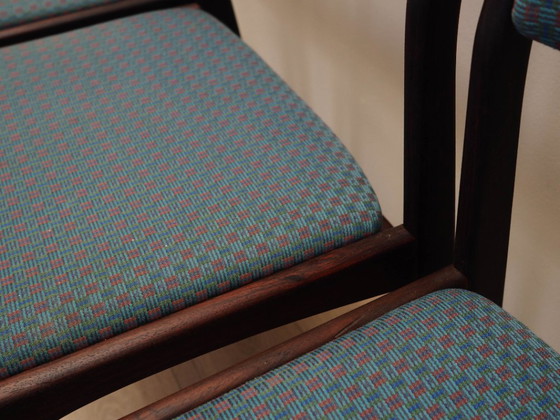 Image 1 of Drei Stühle aus Palisanderholz, dänisches Design, 1970er Jahre, hergestellt in Dänemark