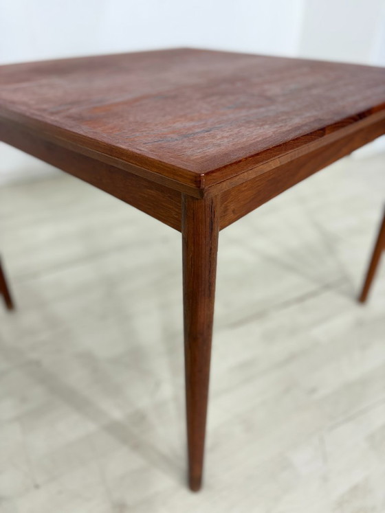 Image 1 of Deense teakhouten eettafel / Teakhouten eettafel uit de jaren 60 / Eettafel in mid-century stijl / Vintage teakhouten eettafel