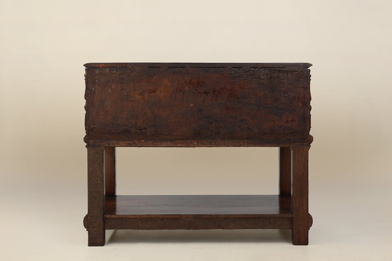 Image 1 of 16th Century Italian Renaissance Cabinet in Walnut with Rich Carvings