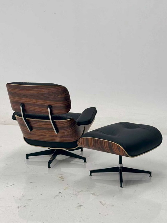 Image 1 of Herman Miller Charles en Ray Eames voor Lounge Chair met voetenbank