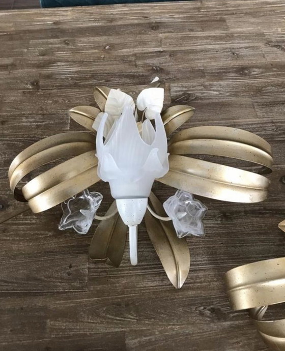 Image 1 of Ensemble de 3 appliques murales vintage de Murano