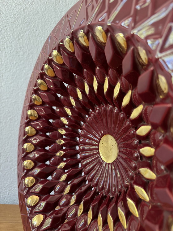 Image 1 of Grande piatto in ceramica traforata Vallauris anni '60