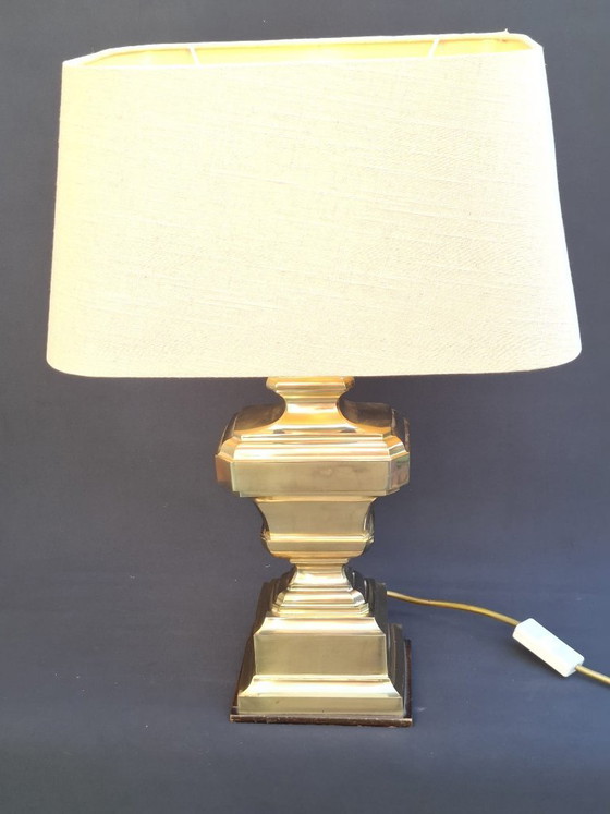 Image 1 of Vintage Italian Brass Table Lamp | 1950s