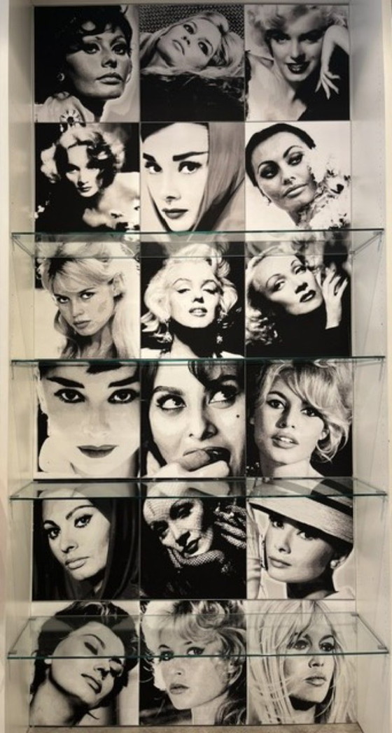 Image 1 of Impression sur toile avec des images de stars de cinéma célèbres