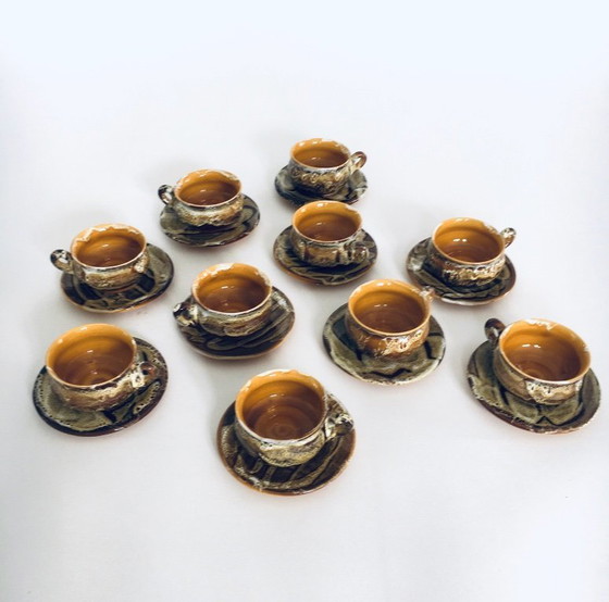 Image 1 of Midcentury Art Studio Pottery Tea & Coffee Service set, Vallauris France 1960's