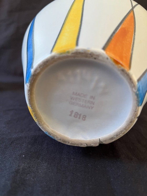 Rare Mid Century Modern Zeller Keramik 4pc Set Georg Schmider 1818 Decor Vases – zeller Georg Schmider (photo 7 of 25)