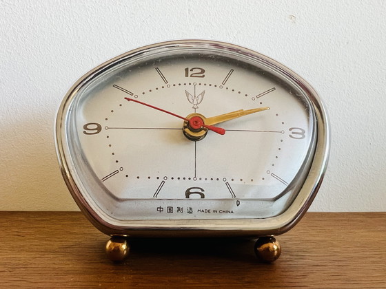 Image 1 of Mid Century Alarm Clock, Table Clock