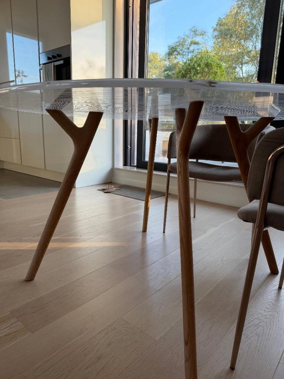 Mesa de comedor de diseño Roche Bobois - Plexiwood – Mesas de comedor, Plexiglass (photo 2 of 5)