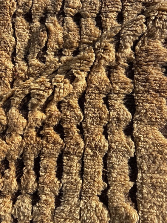 Image 1 of Modern Moroccan Mrirt Rug 210x300 cm– Cream Wool Texture Design – Handmade in Morocco