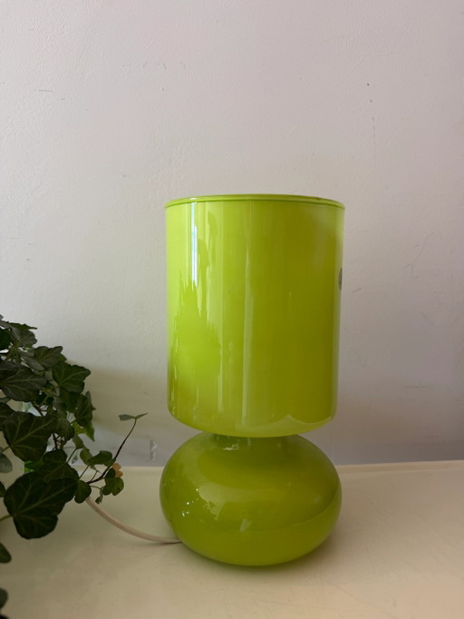 Lime green Lykta lamp IKEA