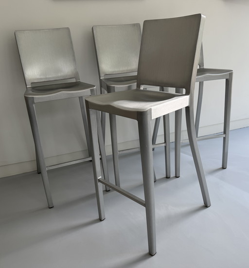 4x Philippe Starck Emeco Hudson bar stools