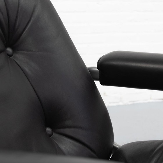 Fauteuil Stoll Giroflex années 70 – Wood, Leather (photo 8 of 13)