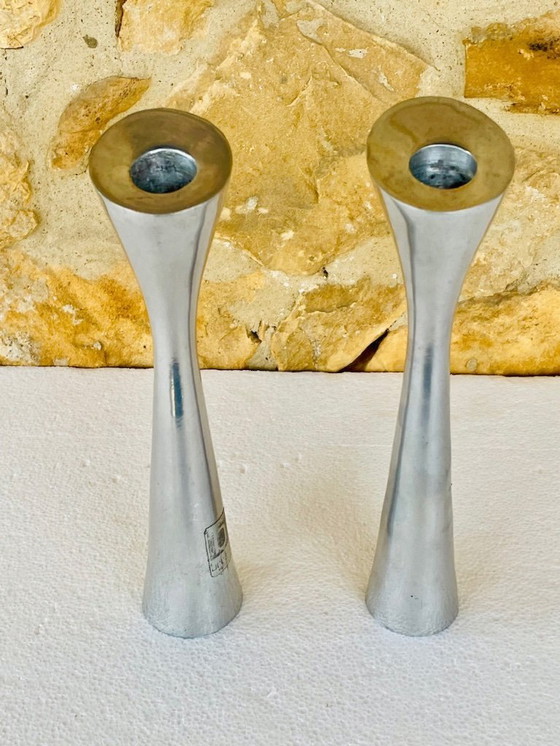 Image 1 of Danish Modern, Candlesticks, By Broste Copenhagen, Set of 2, Circa 1980s
