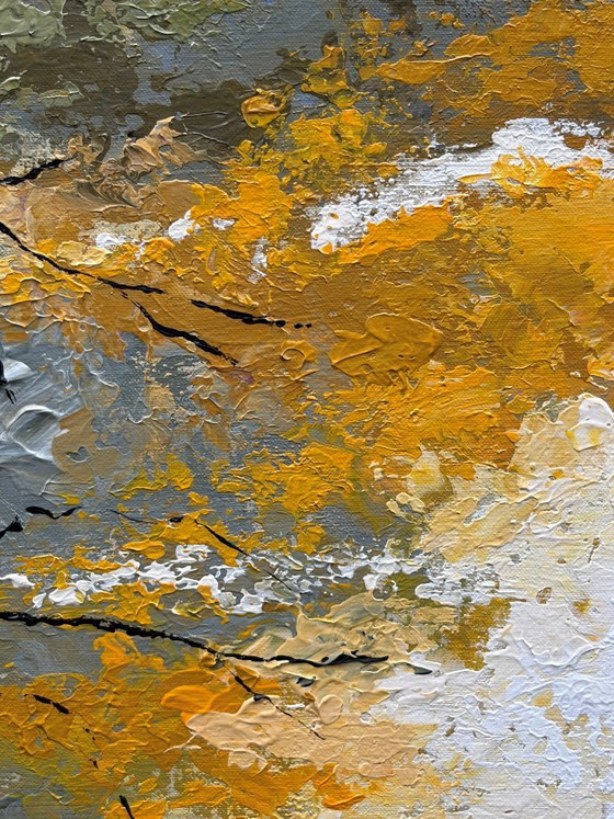 Paysage Urbain Abstrait Original 50x60 Cm | Second Dawn – Peintures et dessins, Canvas (photo 4 of 8)