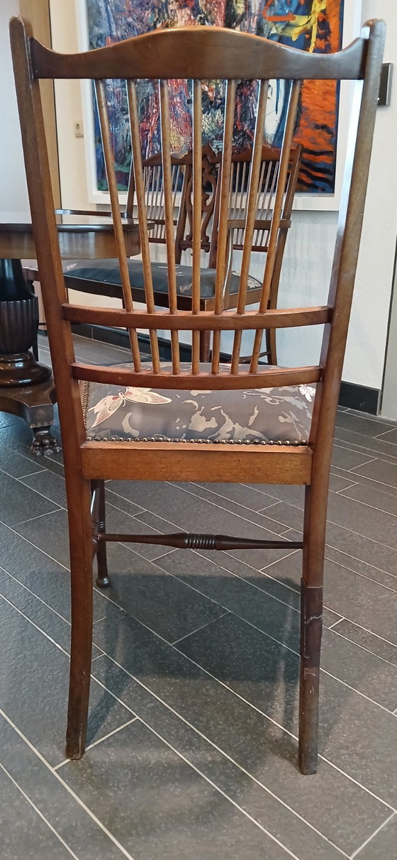Image 1 of Vintage dining table with bench and 2 chairs
