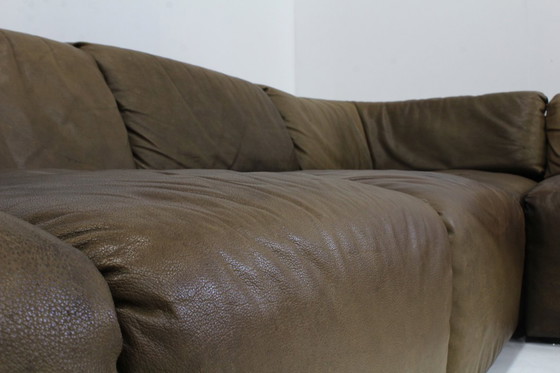 Image 1 of Divano modulare vintage in pelle di Straub, anni '70