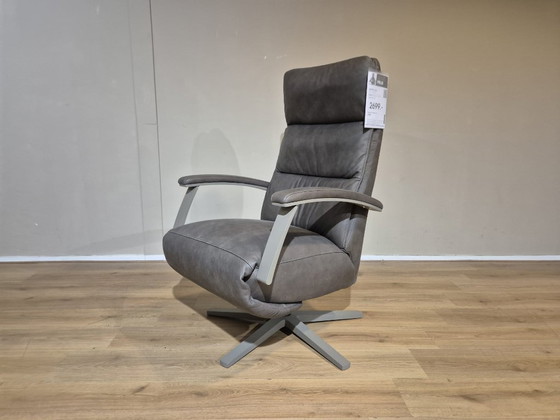 Image 1 of Showroommodel - Montel Riley - Verstelbare Relaxfauteuil - Bruin - Reno Leer