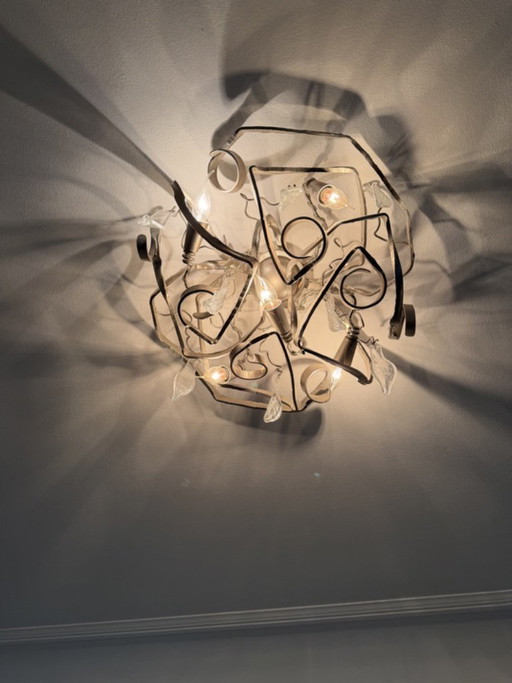 Brand Van Egmond – Round Delphinium Ceiling Lamp – plafondlampen, Metal