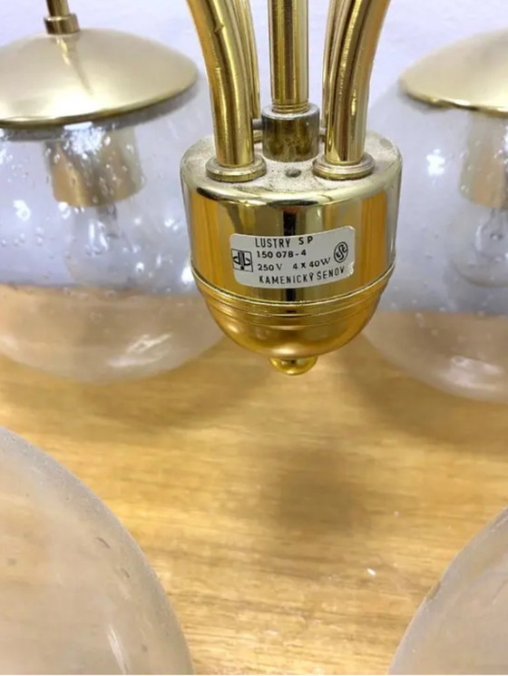 Image 1 of Retro Chandelier, Kamenický Šenov, 1960s–1970s, Czechoslovakia