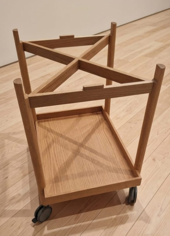 Image 1 of Servierwagen/Trüffeltisch/Beistelltisch aus Eichenholz „Mai Tai“ mit Rollen – Punt Mobles