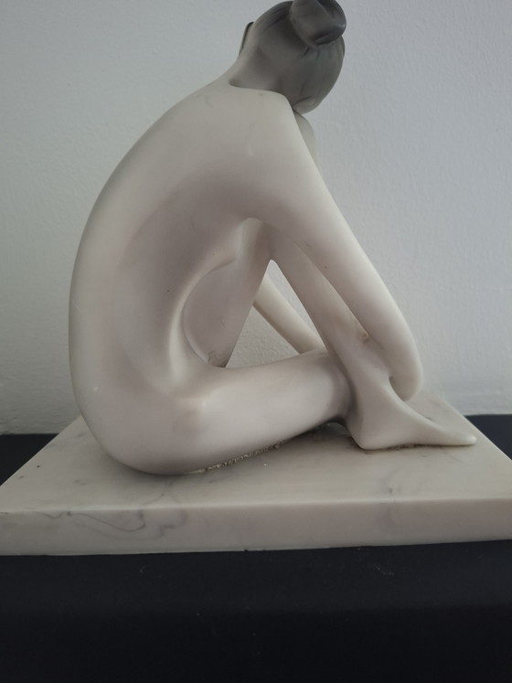 Image 1 of Art Deco Sculpture – Stylized Nude – 1920s