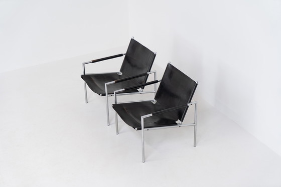 Image 1 of Early Pair of “SE02” Arm Chairs by Martin Visser for Spectrum (The Netherlands, 1960s)